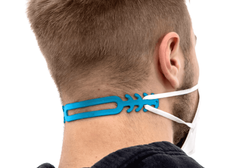 ProtectMe Maskenhalter aus Silikon blau ALBSTOFFE