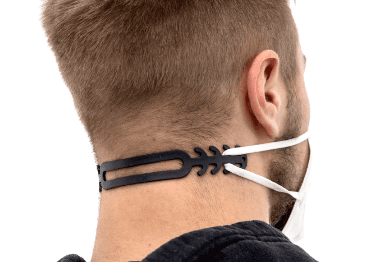 ProtectMe Maskenhalter aus Silikon schwarz ALBSTOFFE
