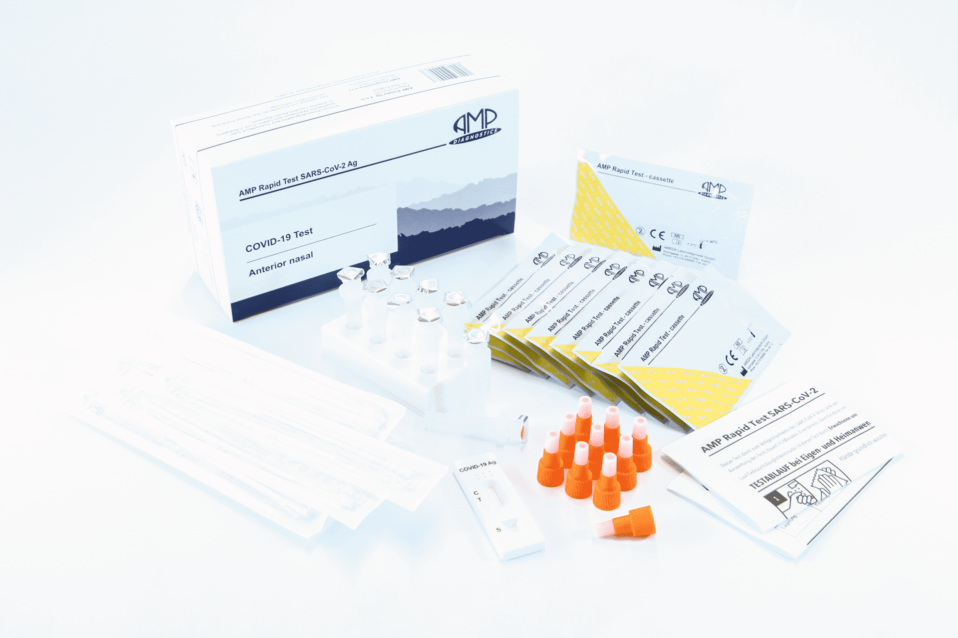 AMP Nasal Laientest Nasenabstrich 2cm - 10er Packung